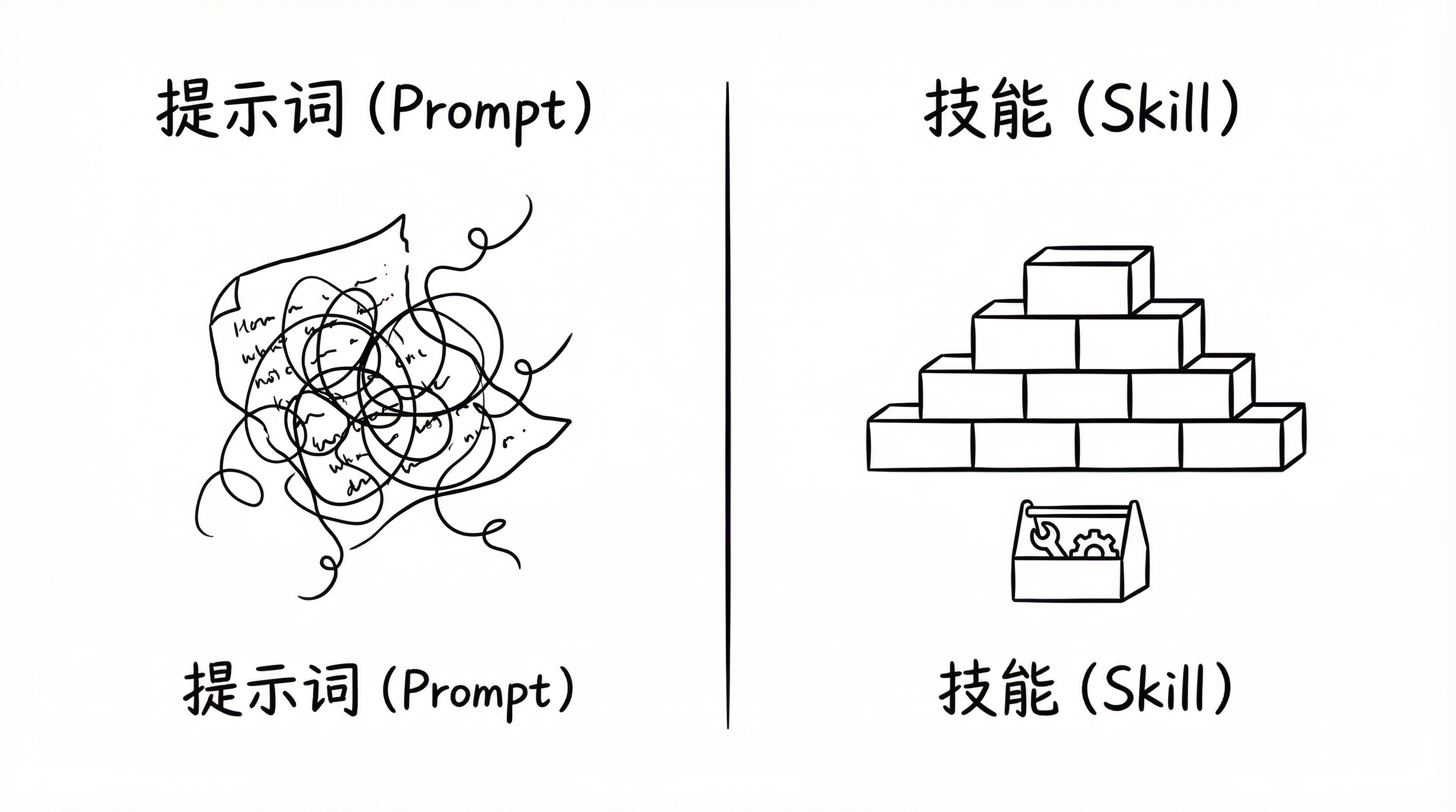 Prompt vs Skill Evolution